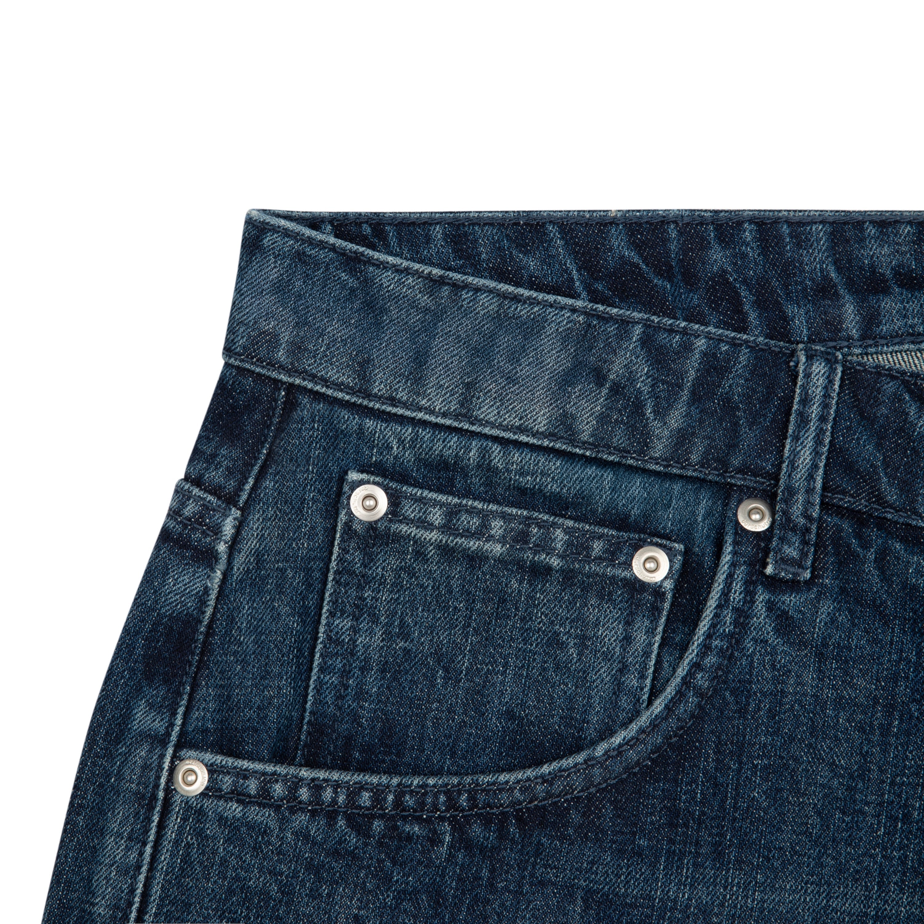"yakuza" indigo washed Jorts 02