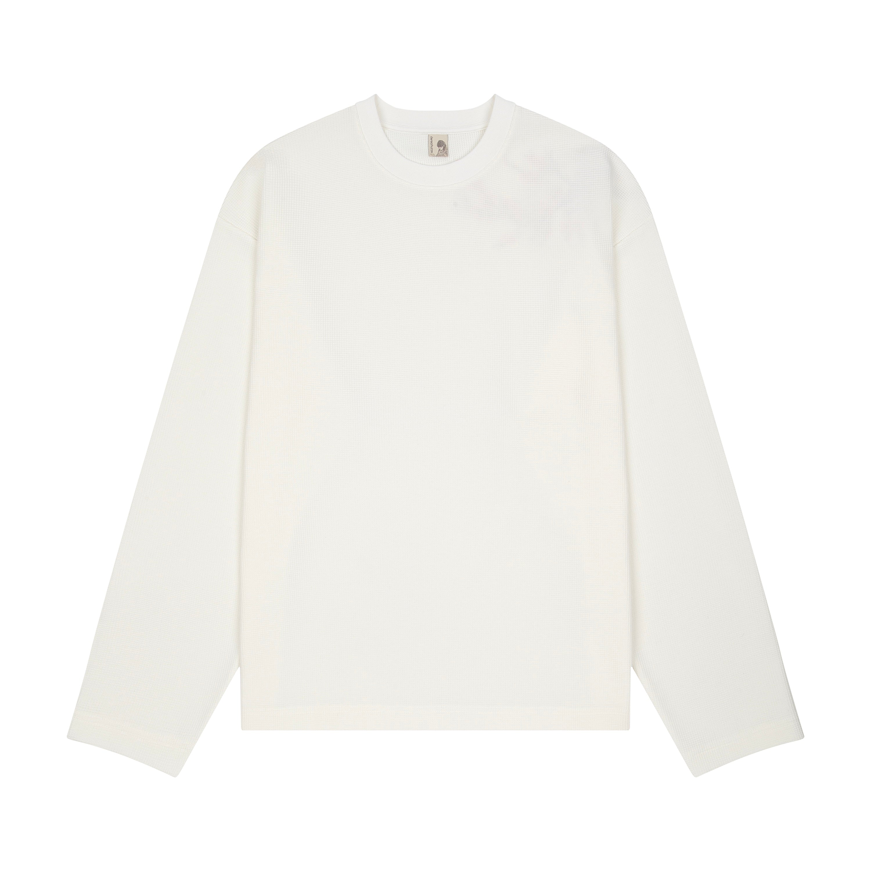 "blossom" waffle Longsleeve off white