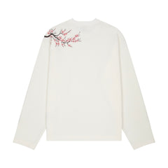 "blossom" waffle Longsleeve off white