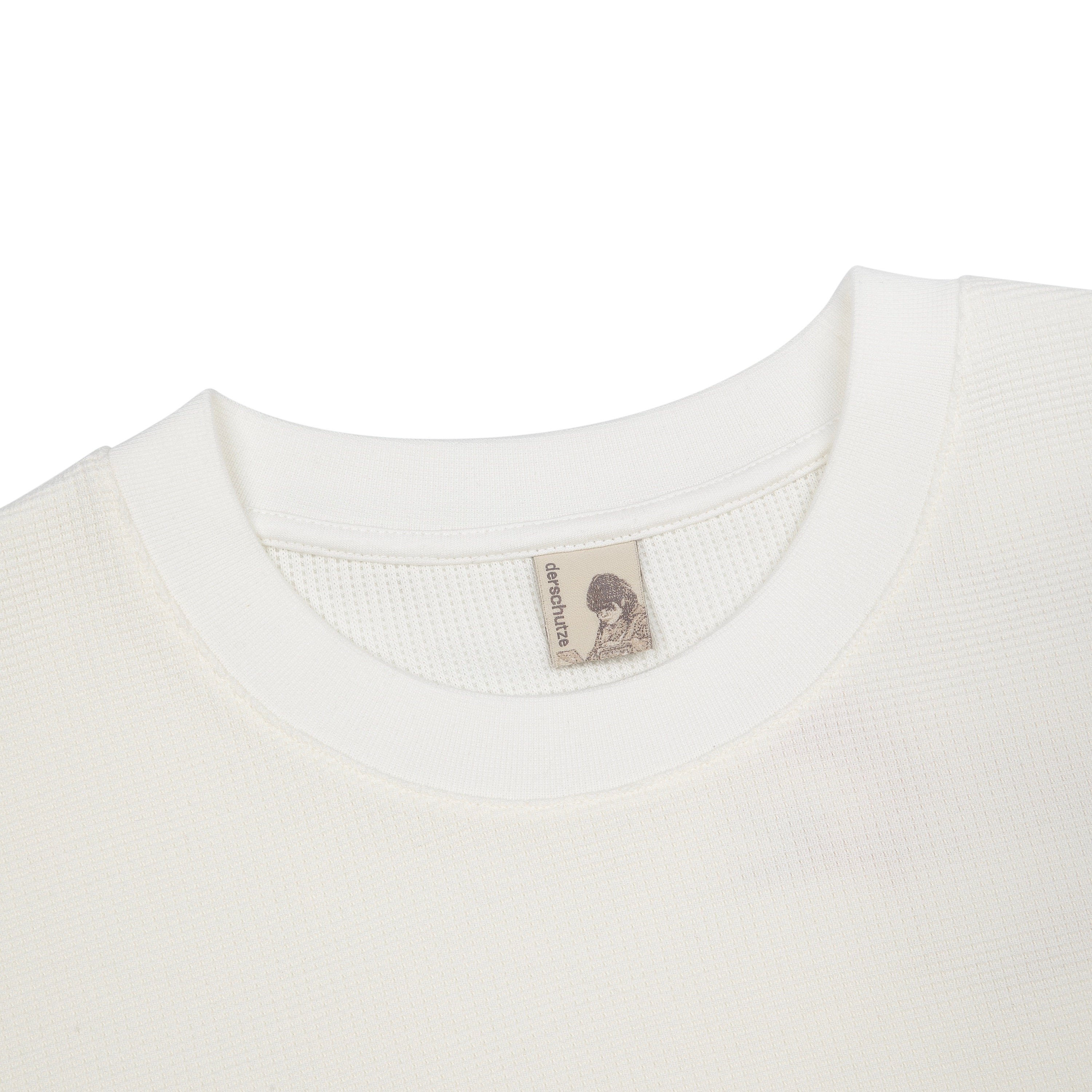 "blossom" waffle Longsleeve off white