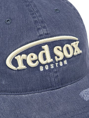 Vintage Damage Curve Logo Unstructured Ballcap