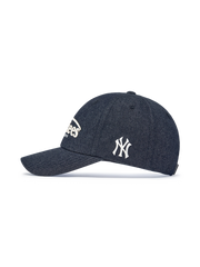 Vintage Denim Curve Logo Unstructured Ballcap