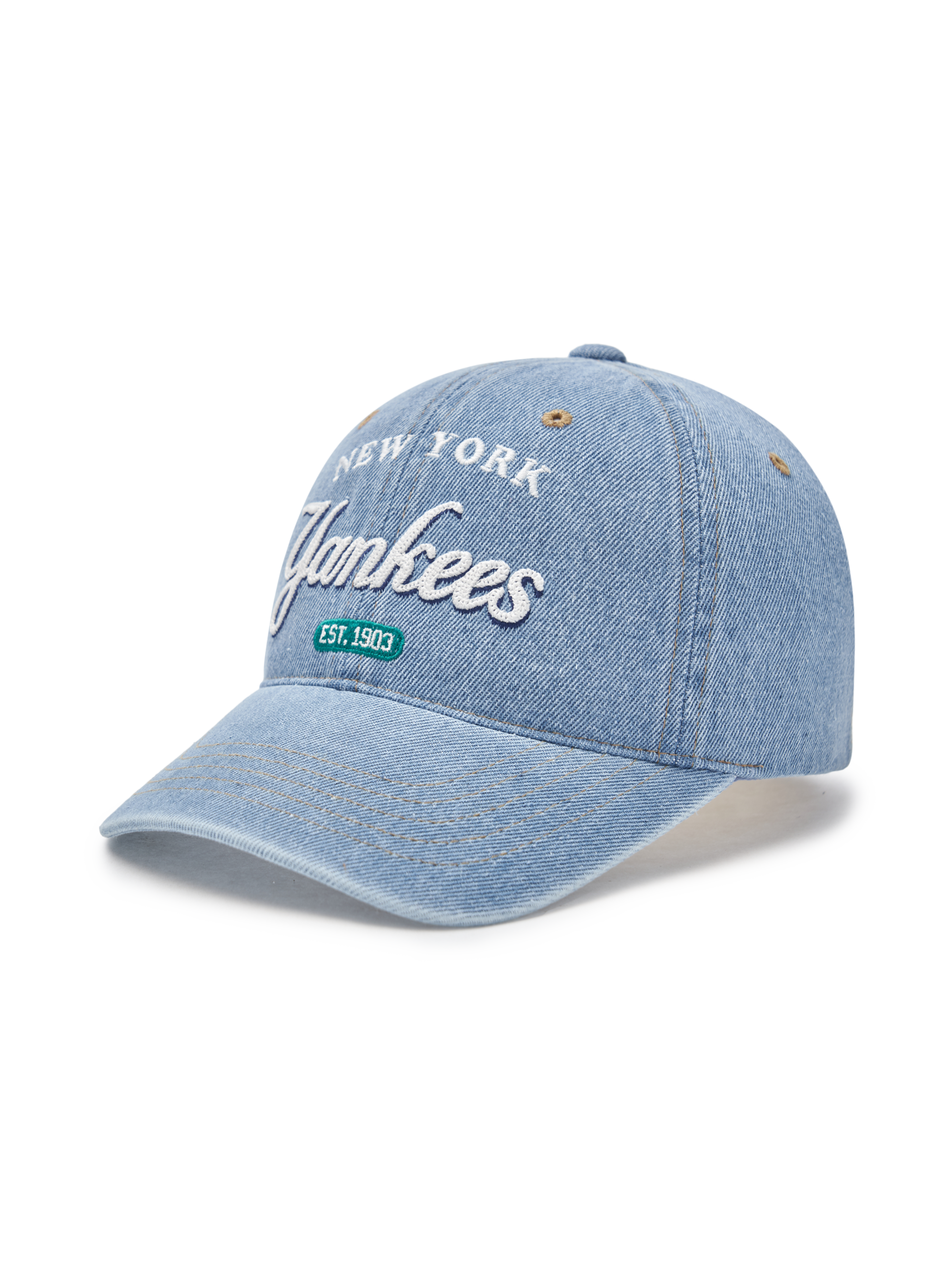 Color Denim Unstructured Ball Cap