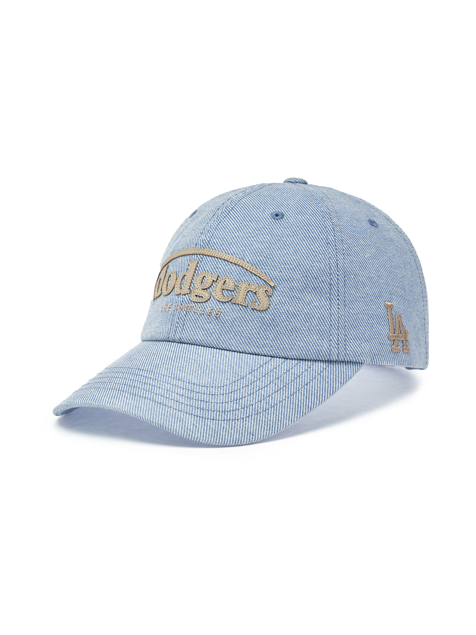 Vintage Denim Curve Logo Unstructured Ballcap