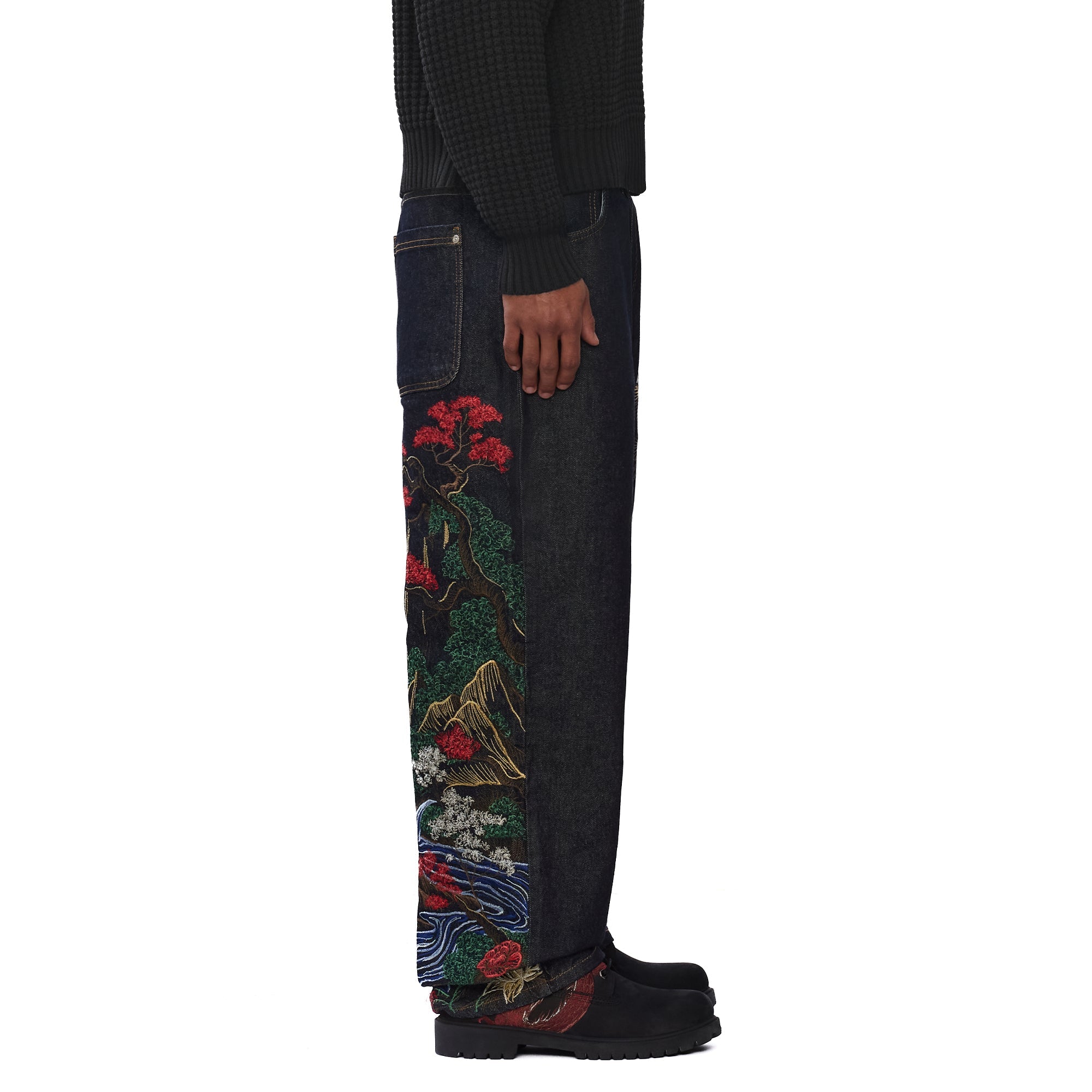 "kyoto" indigo raw Denim
