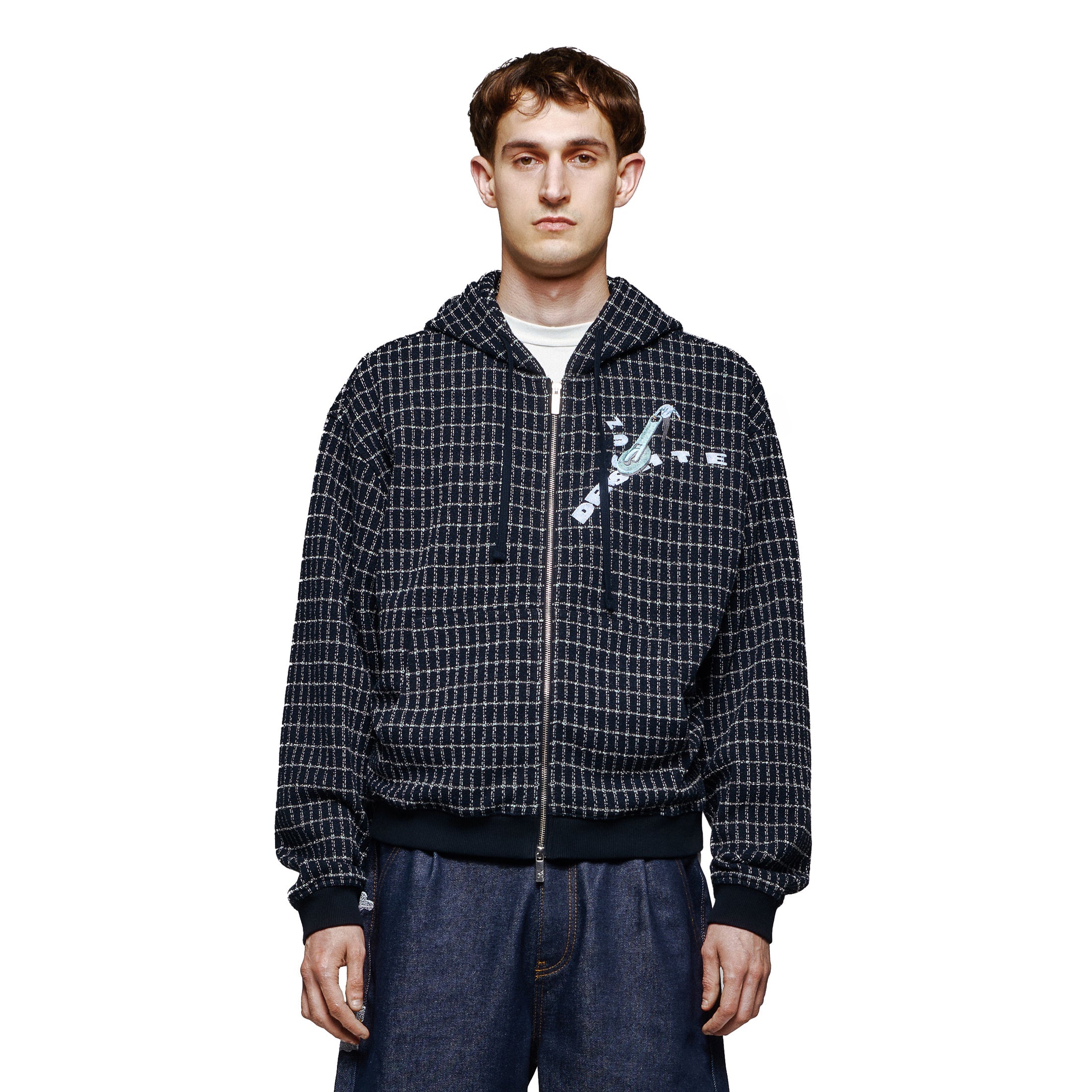 "on air" tweed Zip Up