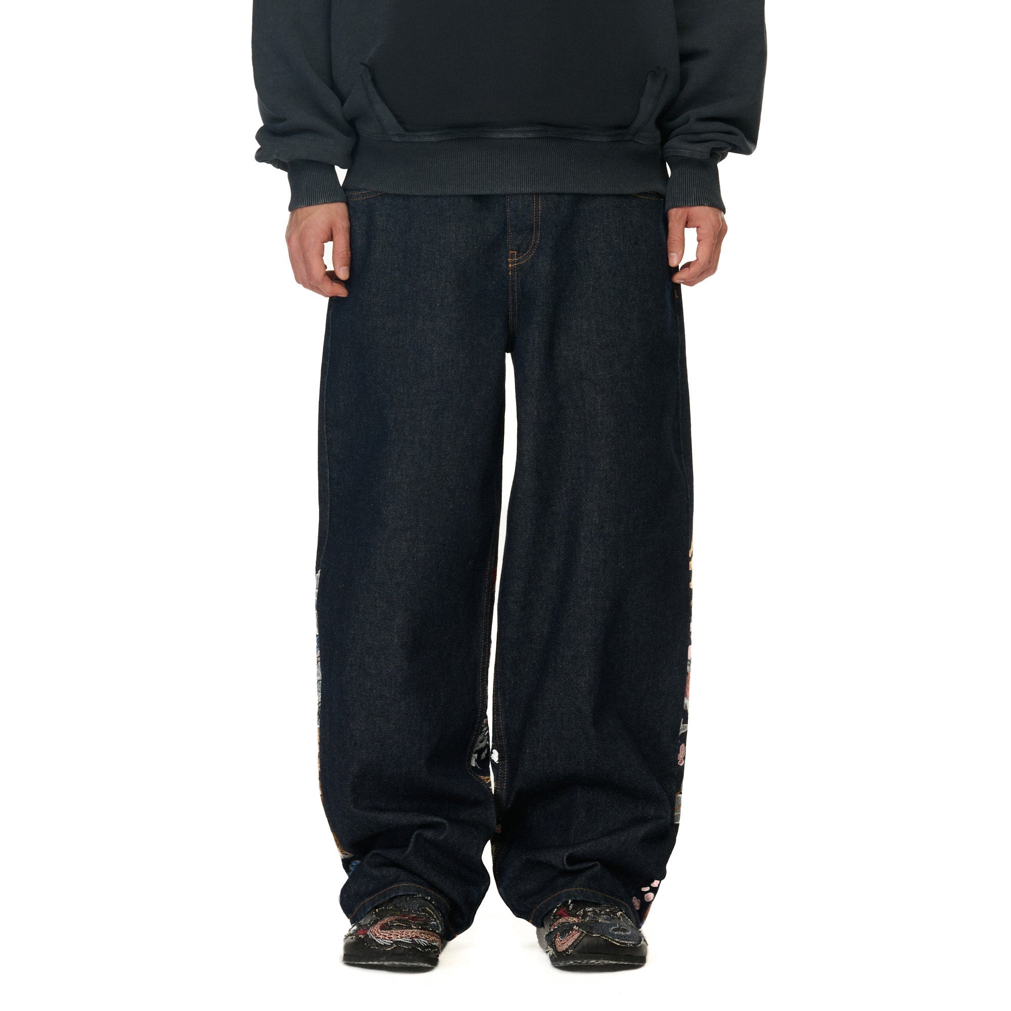 "yakuza" raw Denim blue