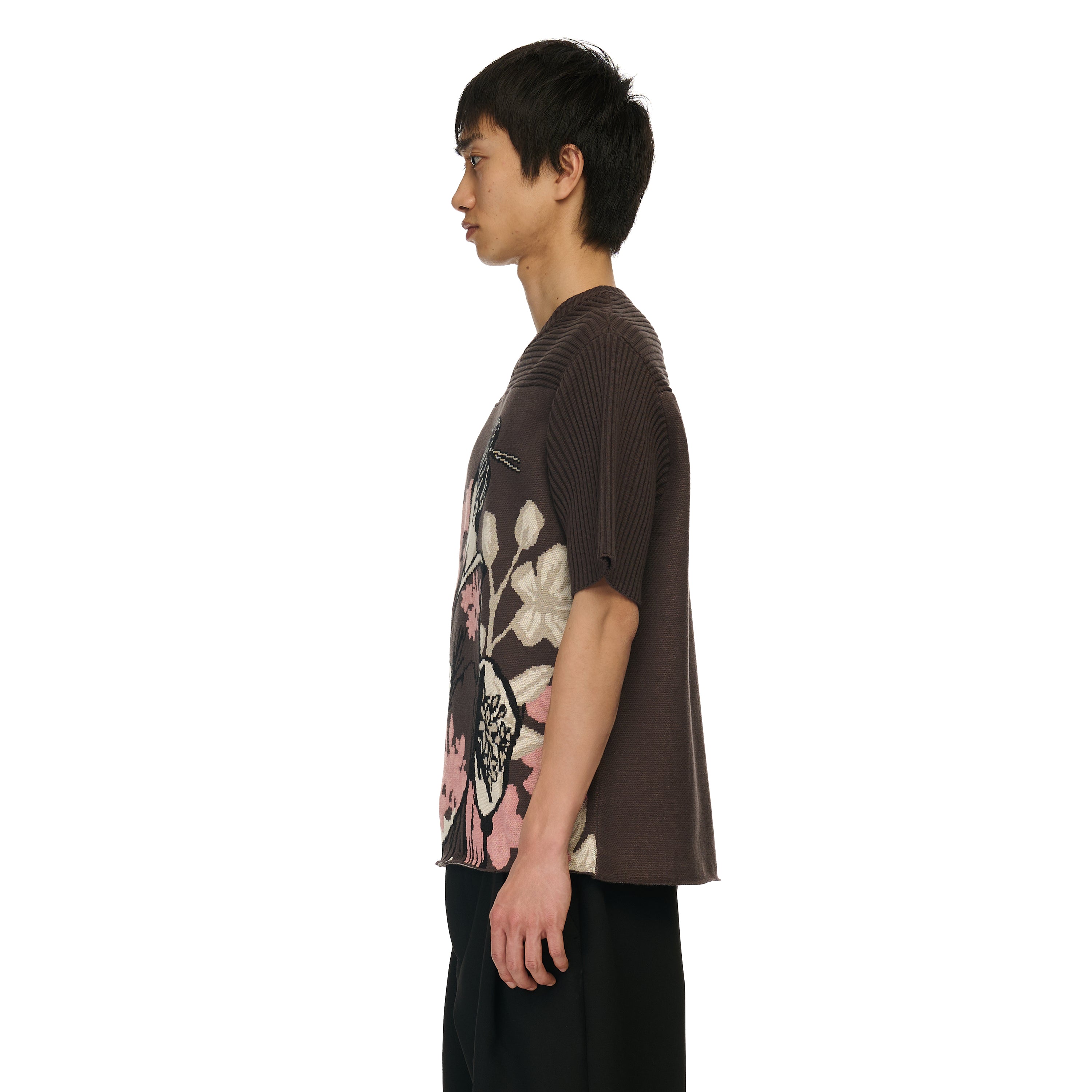 "yakuza v2" knitted Jersey khaki