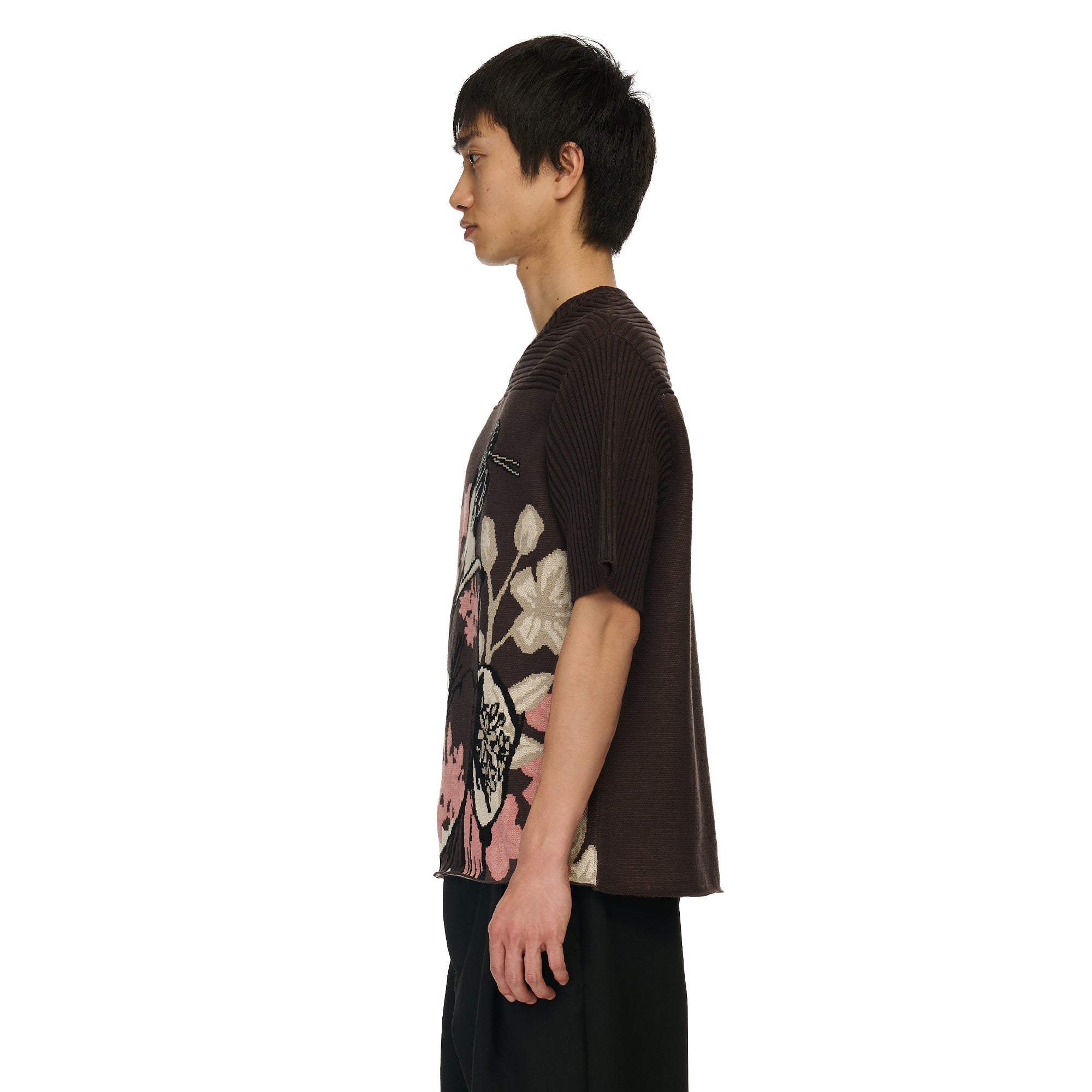 "yakuza v2" knitted Jersey brown