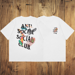 ASSC White Tee – Feather Back Print