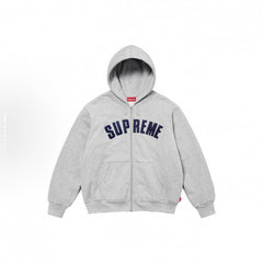 Supreme Arc Thermal Lined Zip Up Hooded Sweatshirt - Heather Grey