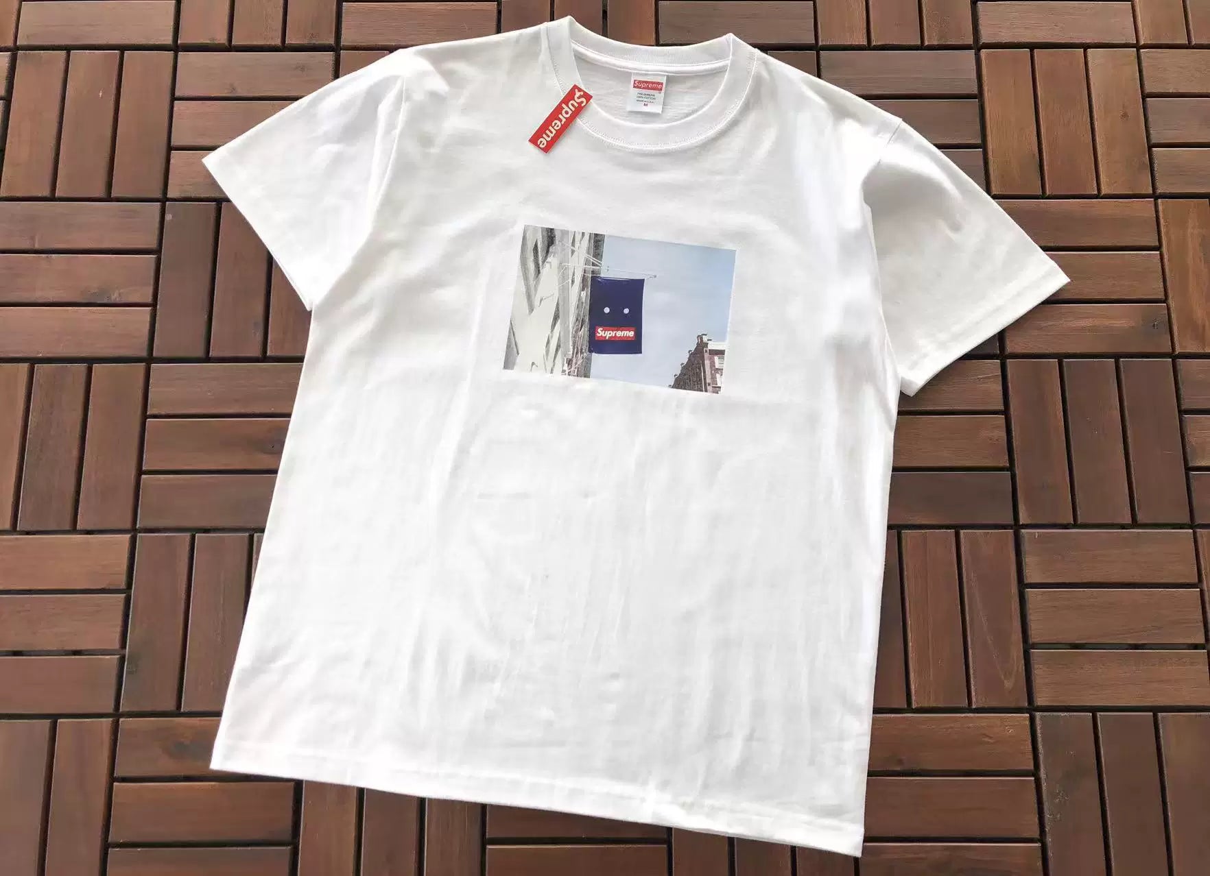 Supreme Flag Graphic T-Shirt White