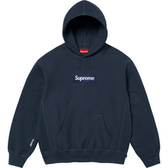 Supreme Box Logo Hooded Sweatshirt - Navy