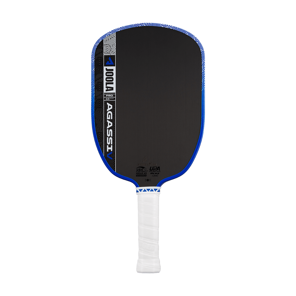 JOOLA Agassi Pro V Andre Agassi Royal Blue 16mm Pickleball Paddle