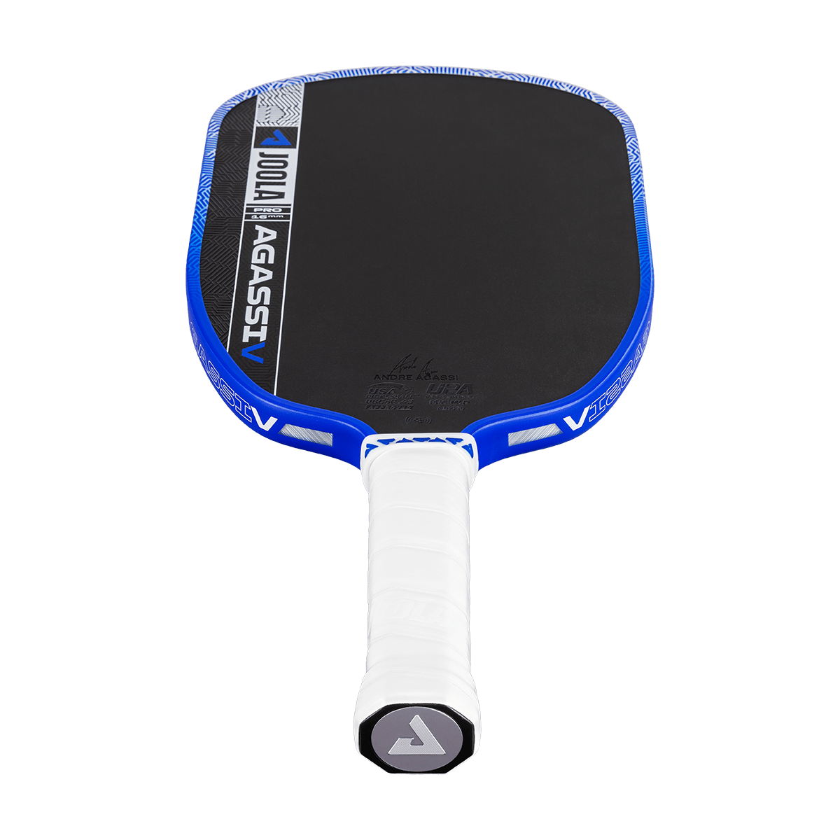 JOOLA Agassi Pro V Andre Agassi Royal Blue 16mm Pickleball Paddle