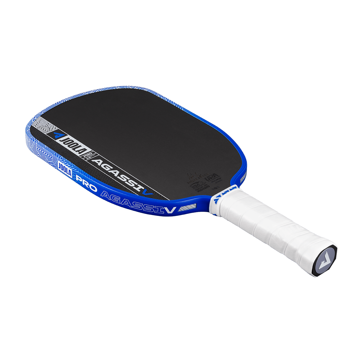 JOOLA Agassi Pro V Andre Agassi Royal Blue 16mm Pickleball Paddle