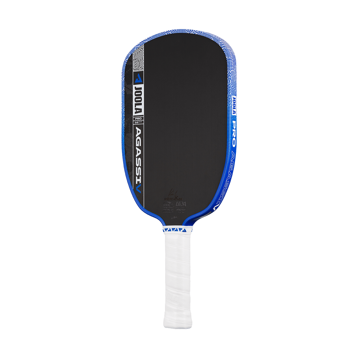 JOOLA Agassi Pro V Andre Agassi Royal Blue 16mm Pickleball Paddle